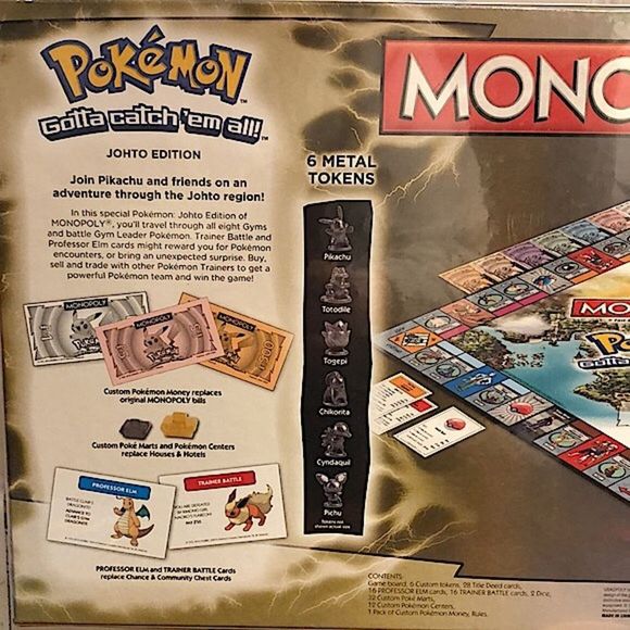 Hasbro POKEMON MONOPOLY Fast-Dealing Property Trading Game AGES 8+ NIB 2010 - Picture 3 of 15